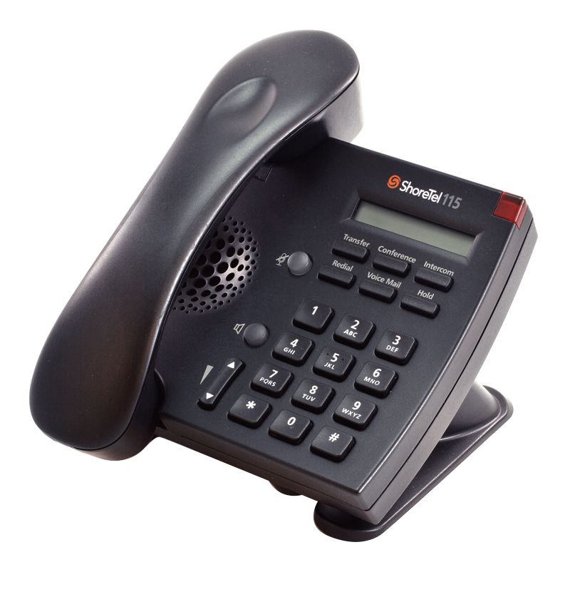ShoreTel 115 Black IP Phone - Grade B Refurbished -  refurbished available on PCLiquidations