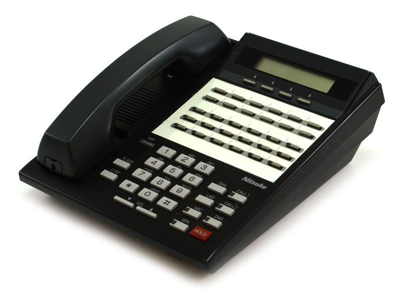 NEC Nitsuko 124i/384i 28-Button Black Display Speakerphone (92763) Refurbished - NEC (Nippon Electric Company) refurbished available on PCLiquidations