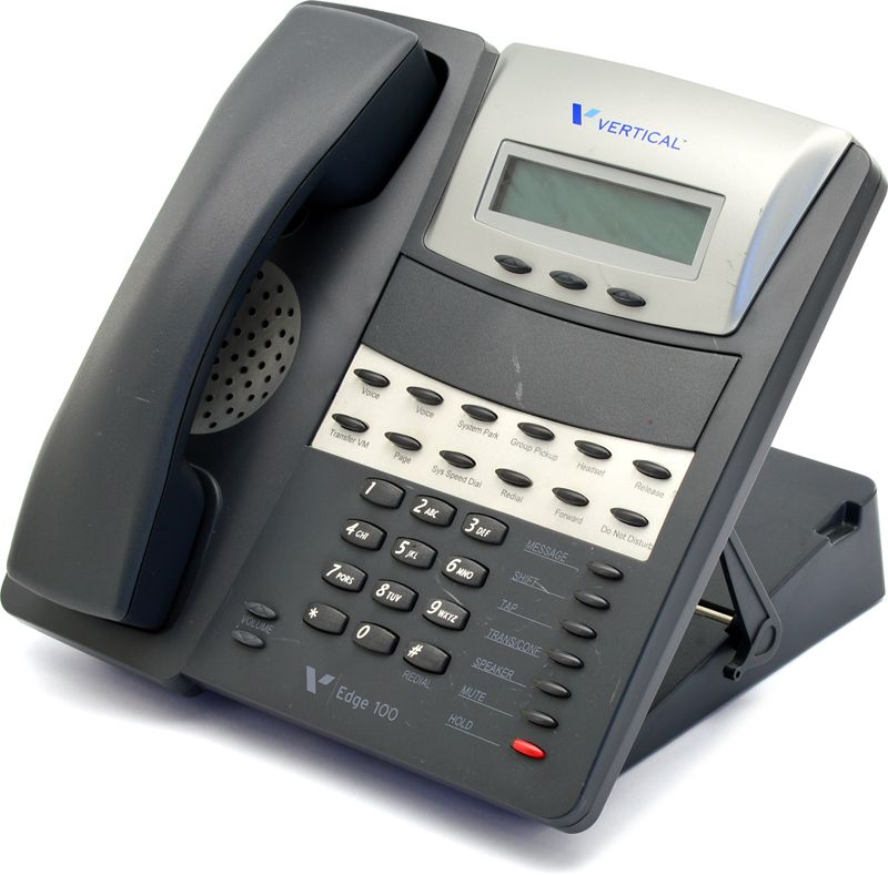 Vertical Edge 100 VW-E100-12 12-Button Black Digital Display Speakerphone - Grade C Refurbished -  refurbished available on PCLiquidations