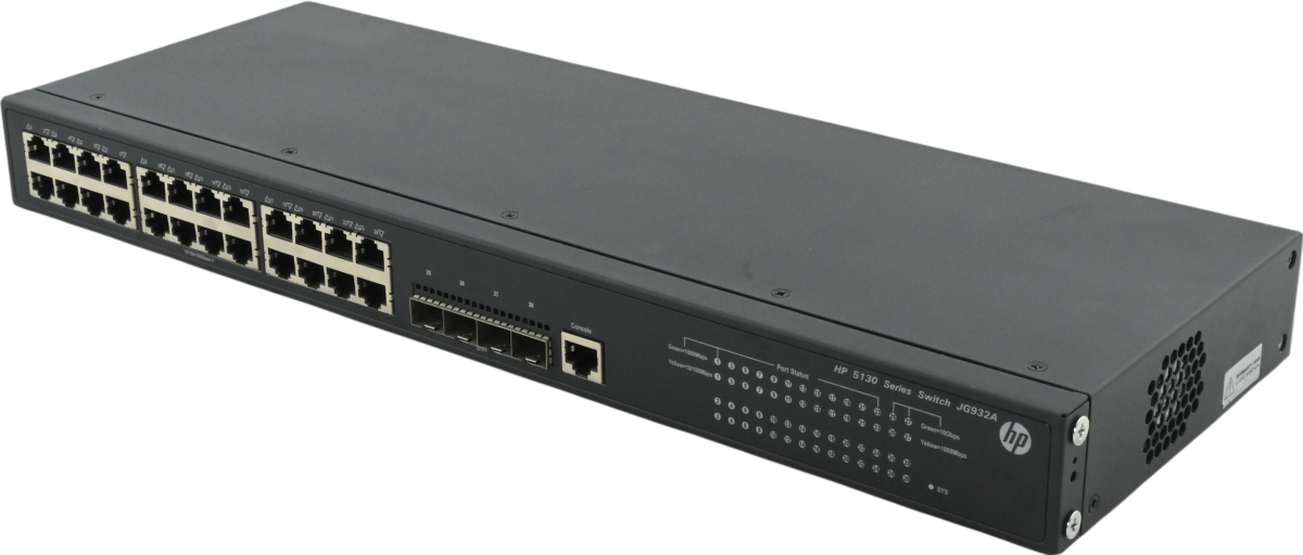 Buy HPE FlexNetwork 5130 24G 4SFP+ 24-Port Network EI Switch (JG932A) - Refurbished Refurbished - $148.95 HPE FlexNetwork 5130 24G 4SFP+ 24-Port Network EI Switch (JG932A) - Refurbished Refurbished - Hewlett Packard Enterprise (HPE) refurbished available on PCLiquidations
