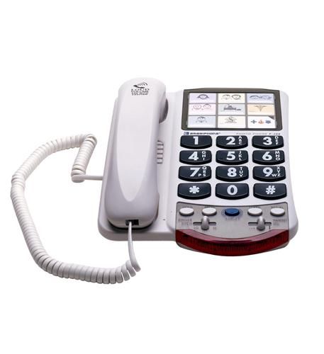 Clarity 76593 Amplified Photo Phone White Refurbished -  refurbished available on PCLiquidations