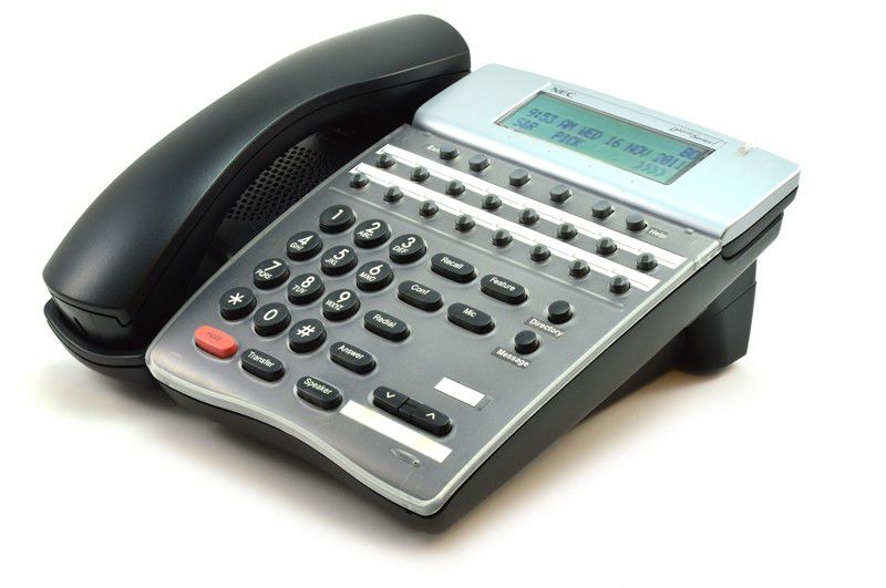 NEC Dterm Series DTR-16D-2 Display Speaker Phone - Black (780048) - Refurb Refurbished - NEC (Nippon Electric Company) refurbished available on PCLiquidations