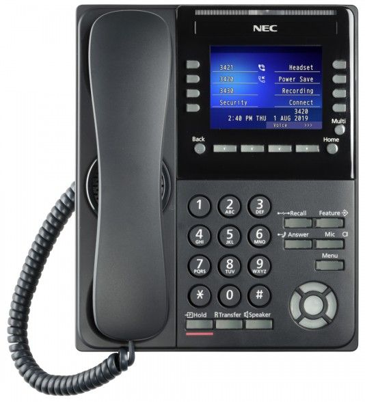 NEC ITK-8LCX-1 DT920 Color Self-Labeling IP Phone Refurbished - NEC (Nippon Electric Company) refurbished available on PCLiquidations