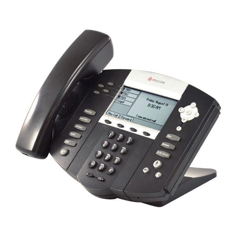 Polycom SoundPoint IP 550 PoE Backlit Display Phone (2201-12550-025) - Grade B Refurbished - Polycom refurbished available on PCLiquidations