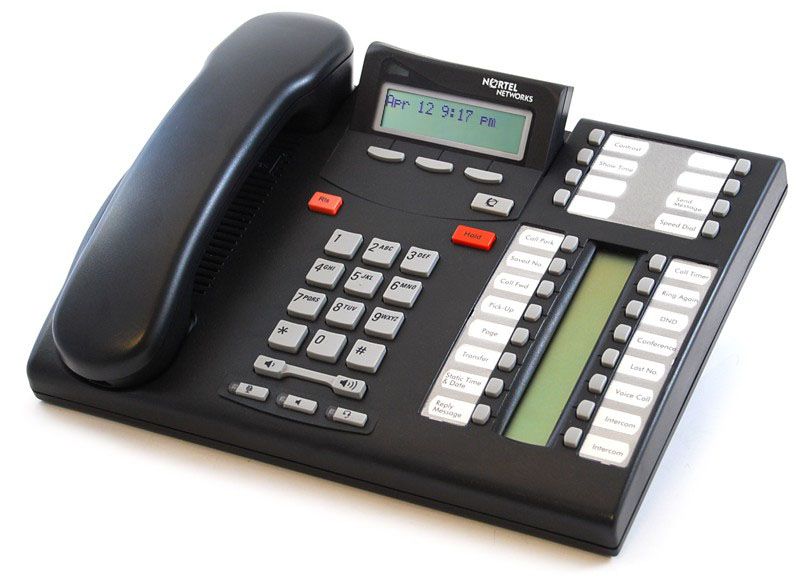 Nortel Norstar T7316E Charcoal Enhanced Phone (NT8B27) NT8B27JAAA Refurbished -  refurbished available on PCLiquidations
