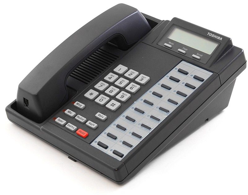 Toshiba DKT2020-SD Strata 20-Button Charcoal LCD Speakerphone Refurbished - Toshiba refurbished available on PCLiquidations