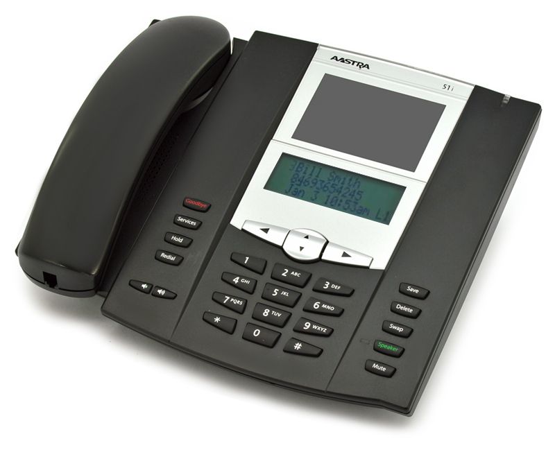 Aastra 6751i Black IP Display Base SpeakerPhone - Grade A Refurbished -  refurbished available on PCLiquidations