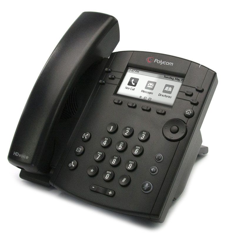 Polycom VVX 301 Black IP Display Speakerphone - Grade B Refurbished - Polycom refurbished available on PCLiquidations