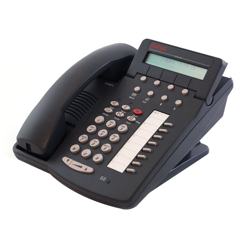 Avaya 6408D+ Grey Display Speakerphone - Grade A Refurbished - Avaya refurbished available on PCLiquidations