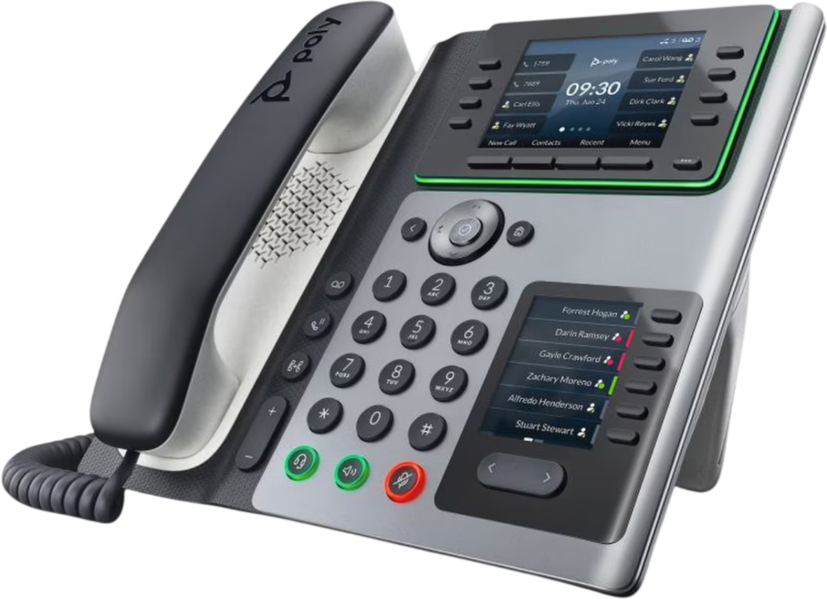 Poly Edge E400 IP Phone w/PSU Refurbished - N/A (Il existe plusieurs marques avec le nom "Poly", il refurbished available on PCLiquidations
