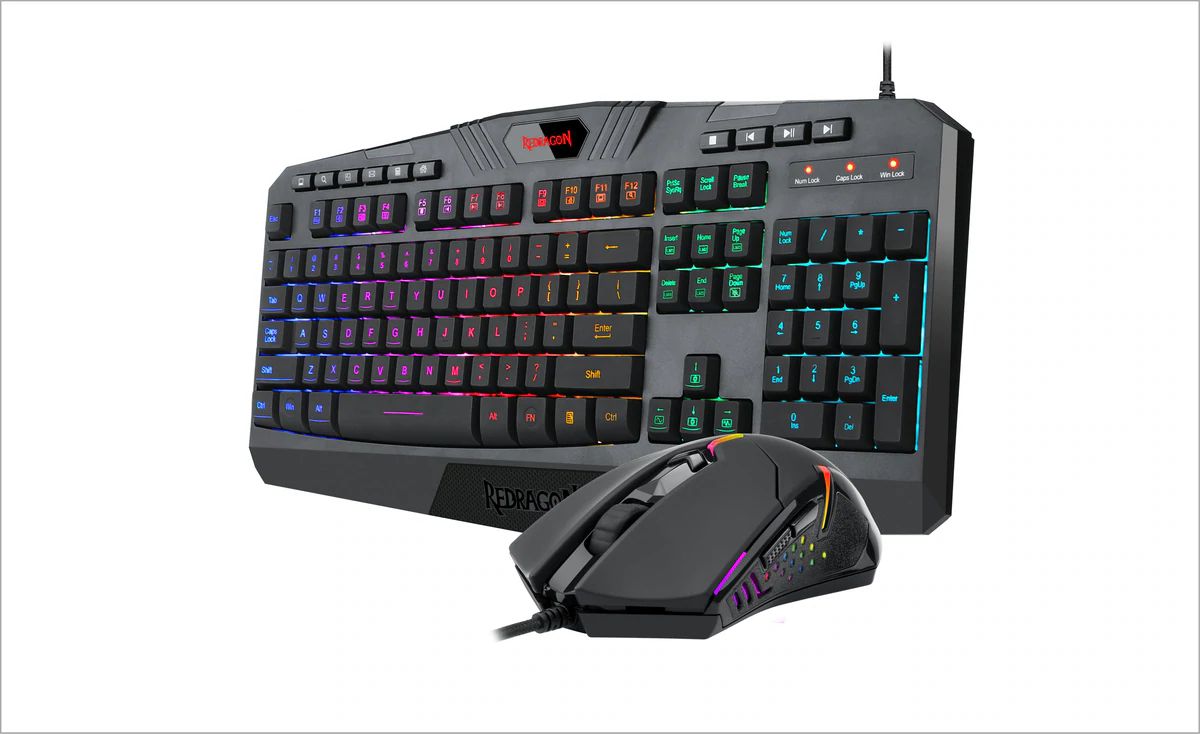 Redragon S101-5 Gaming Keyboard Mouse Combo K503RGB + M601(3212) RGB Refurbished - Redragon refurbished available on PCLiquidations