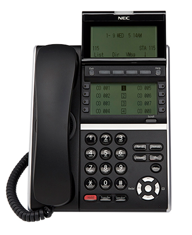 NEC DT830 ITZ-8LD-3 8-Button Black IP Display Phone Refurbished - NEC (Nippon Electric Company) refurbished available on PCLiquidations