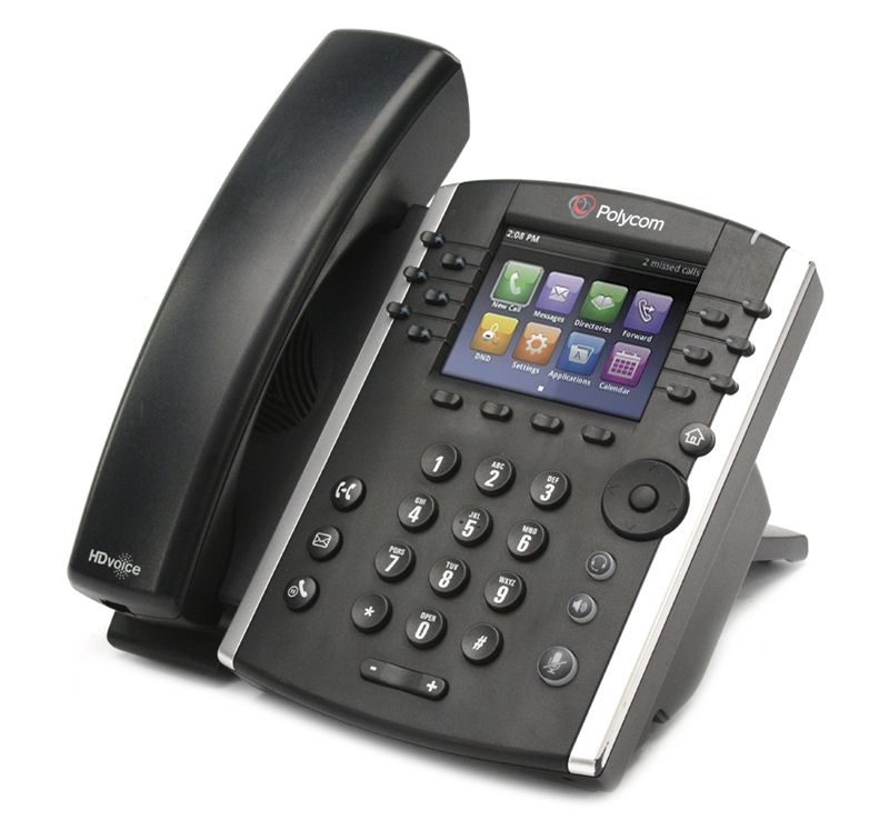 Polycom VVX 410 12-Button Black Gigabit Display Speakerphone (2200-46162-025) - Grade B Refurbished - Polycom refurbished available on PCLiquidations