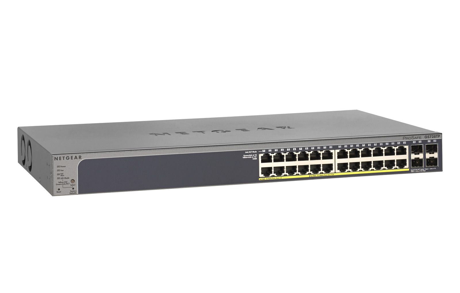 Netgear GS728TPv3 24-Port Gigabit PoE+ Smart Managed Pro Switch Refurbished - Netgear refurbished available on PCLiquidations