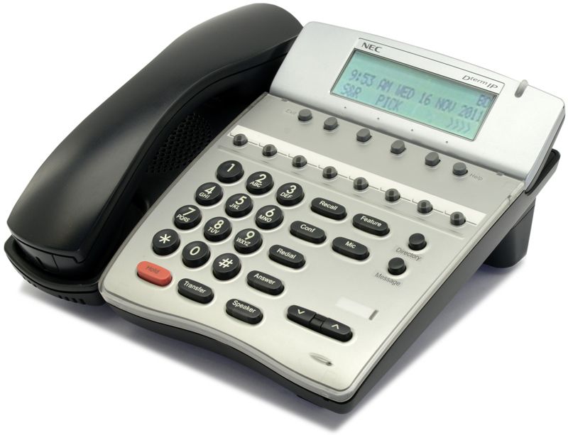 NEC Dterm ITR-8D-3 Black 14-Button IP Phone (780023) - Grade B Refurbished -  refurbished available on PCLiquidations