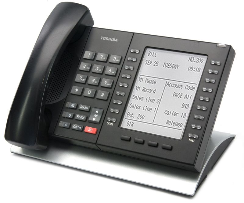 Toshiba Strata Full Duplex DP5130-FSDL Black Digital Backlit Display Speakerphone - Grade B Refurbished - Toshiba refurbished available on PCLiquidations