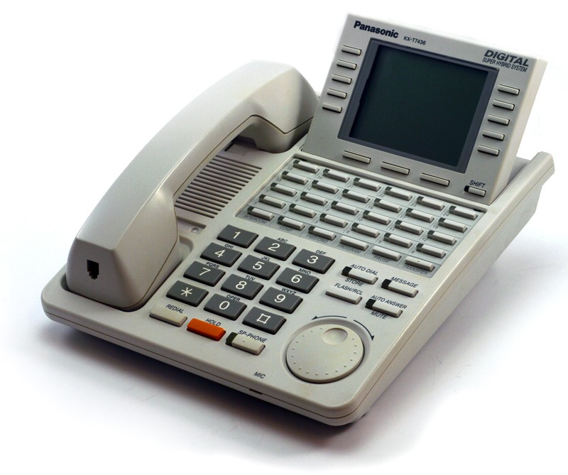 Panasonic KX-T7436 White Super Display Speaker Phone - Grade B Refurbished - Panasonic refurbished available on PCLiquidations