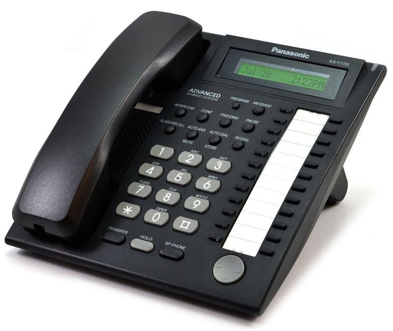 Panasonic Hybrid System KX-T7731 Black Display Speakerphone Refurbished - Panasonic refurbished available on PCLiquidations