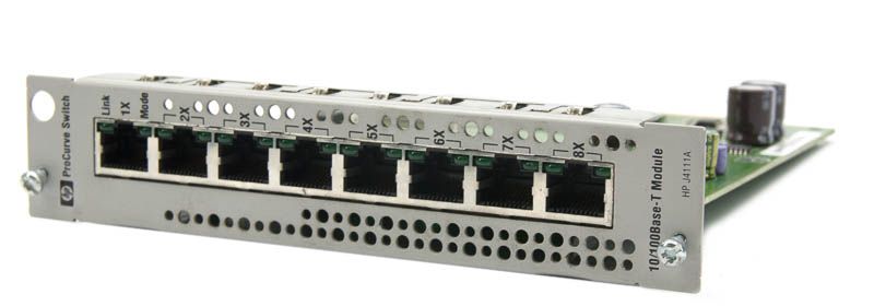 HP ProCurve J4111A 8-Port 10/100 Switch Refurbished - Hewlett-Packard (ou HP en abrégé) refurbished available on PCLiquidations