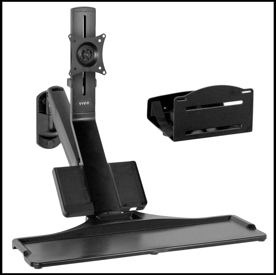 Buy VIVO Single Monitor Sit to Stand Wall Mount Workstation Refurbished - $159.99 VIVO Single Monitor Sit to Stand Wall Mount Workstation Refurbished - refurbished available on PCLiquidations