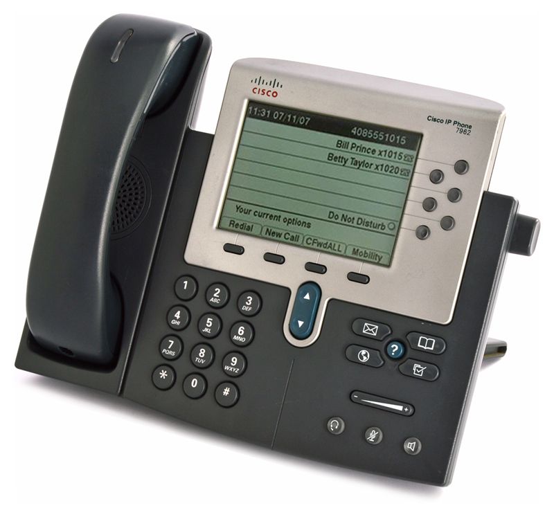 Cisco CP-7962G Charcoal IP Display Speakerphone - Grade B Refurbished - Cisco Systems Inc. refurbished available on PCLiquidations