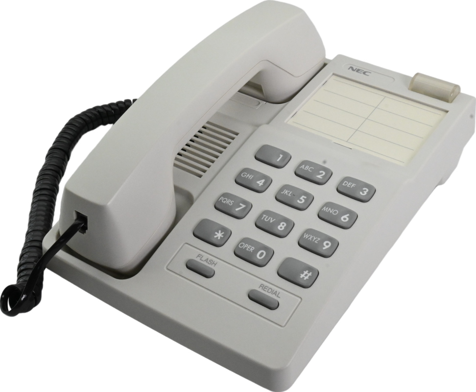 NEC DTP-1-1 White Single Line Telephone - Grade A Refurbished - NEC (Nippon Electric Company) refurbished available on PCLiquidations