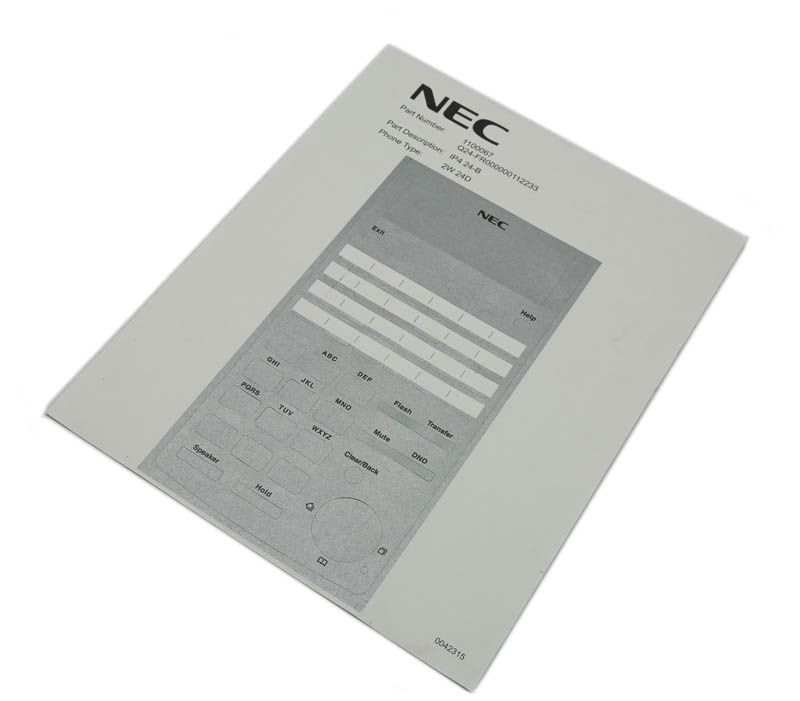 NEC SL1100 Desi Sheets 24-Button Telephone -  40 Pack Refurbished -  refurbished available on PCLiquidations