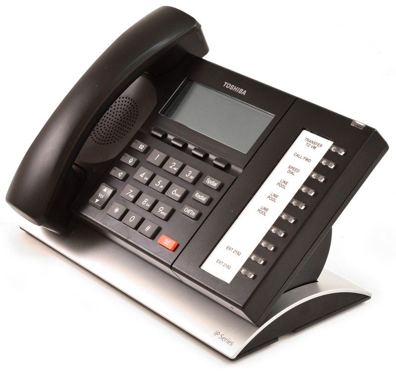 Toshiba Strata IP5522-SD 10-Button Black IP Speakerphone - Grade A Refurbished - Toshiba refurbished available on PCLiquidations