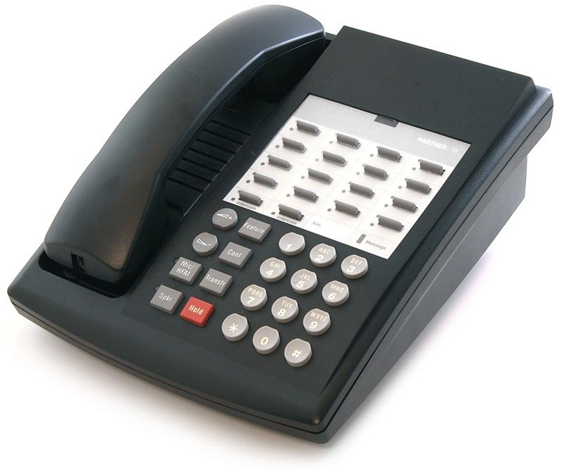 Avaya Euro Partner 18 Button Black Speakerphone - Grade A Refurbished - Avaya refurbished available on PCLiquidations