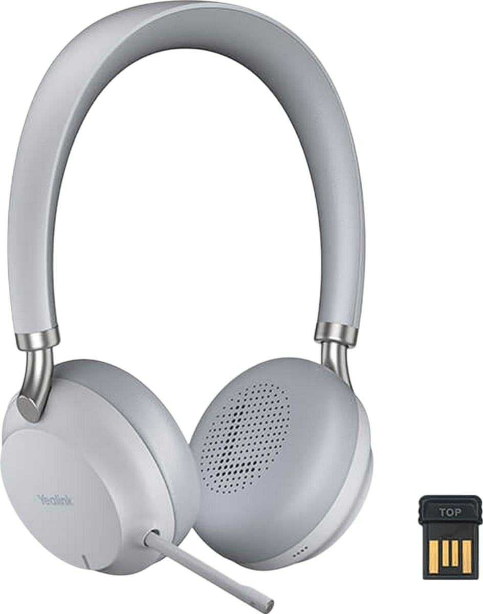 Yealink BH72 Lite Wireless Bluetooth Headset Gray - USB A Refurbished - Yealink refurbished available on PCLiquidations