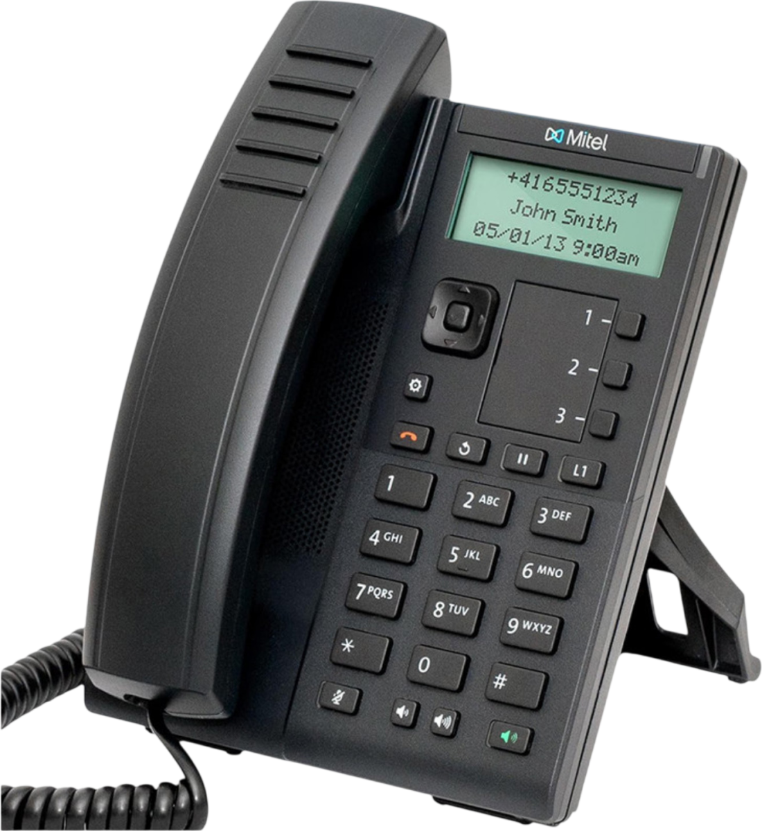 Mitel 6905 Black Entry-level IP Non-backlit Display Speakerphone - Grade A Refurbished - Mitel refurbished available on PCLiquidations