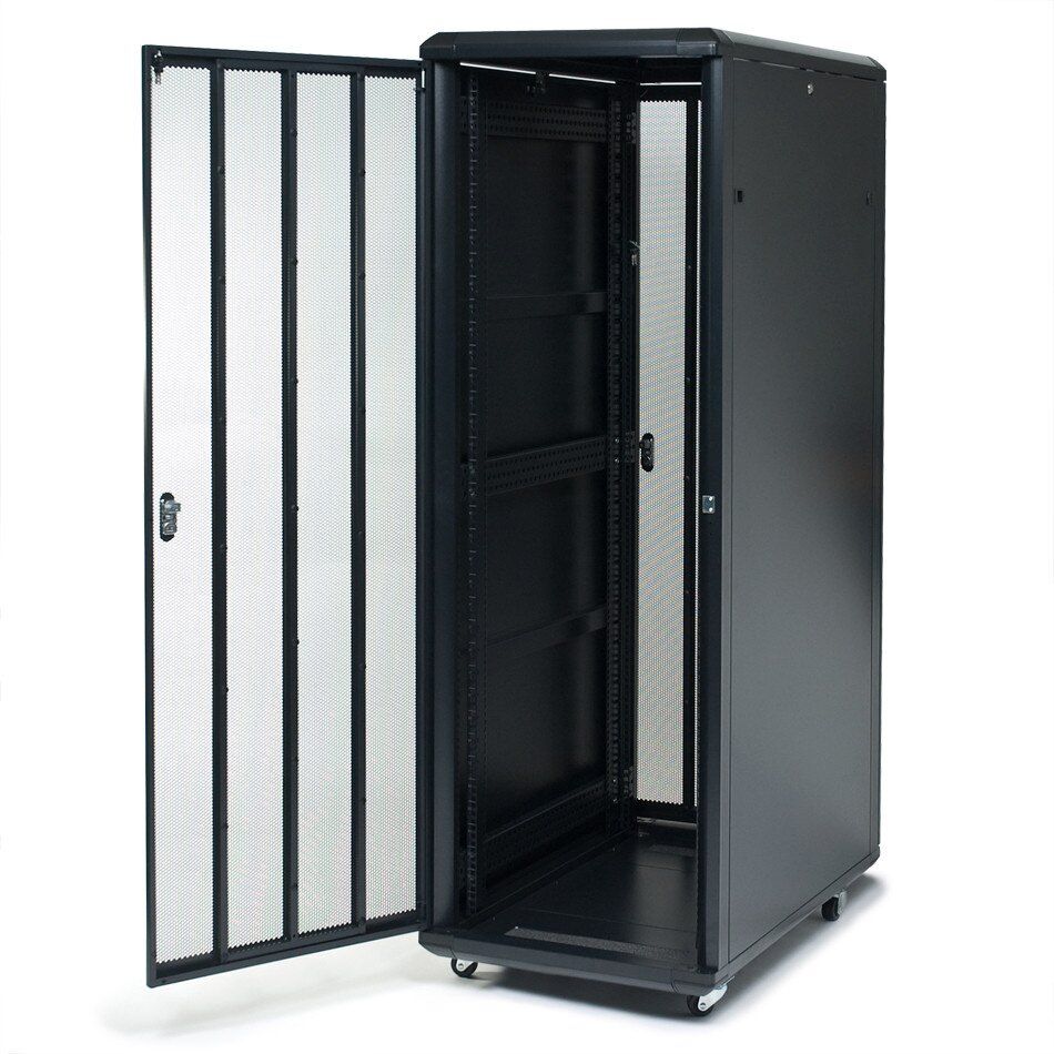 Tripp Lite 42U SmartRack Standard-Depth Server Rack Enclosure Cabinet (SR42UB) Refurbished - Tripp Lite refurbished available on PCLiquidations