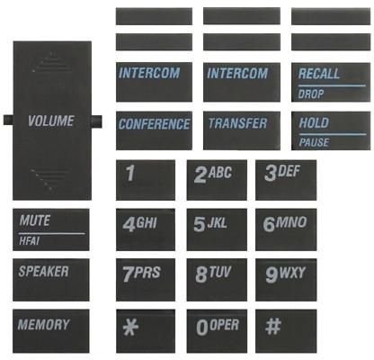 Avaya Spirit 6 Black Button Set Refurbished - Avaya refurbished available on PCLiquidations