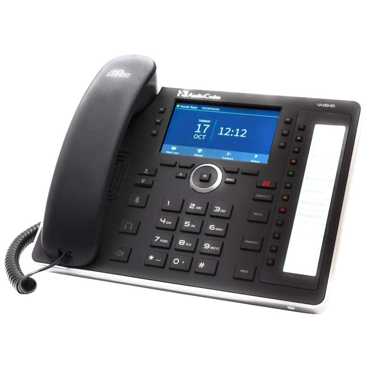 AudioCodes 445HD Black PoE GbE IP Phone (IP445HDEG) Refurbished -  refurbished available on PCLiquidations