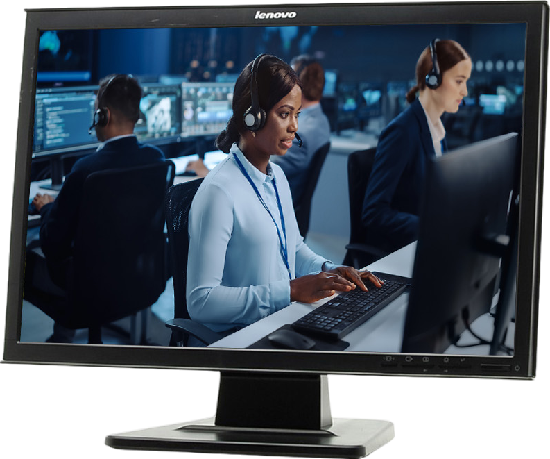 Lenovo D221 22"" Widescreen LCD Monitor - Grade A Refurbished - Lenovo refurbished available on PCLiquidations