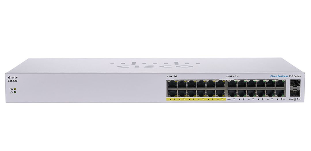 Cisco 110 CBS110-24PP 24-Port Gigabit Ethernet Switch Refurbished - Cisco Systems Inc. refurbished available on PCLiquidations