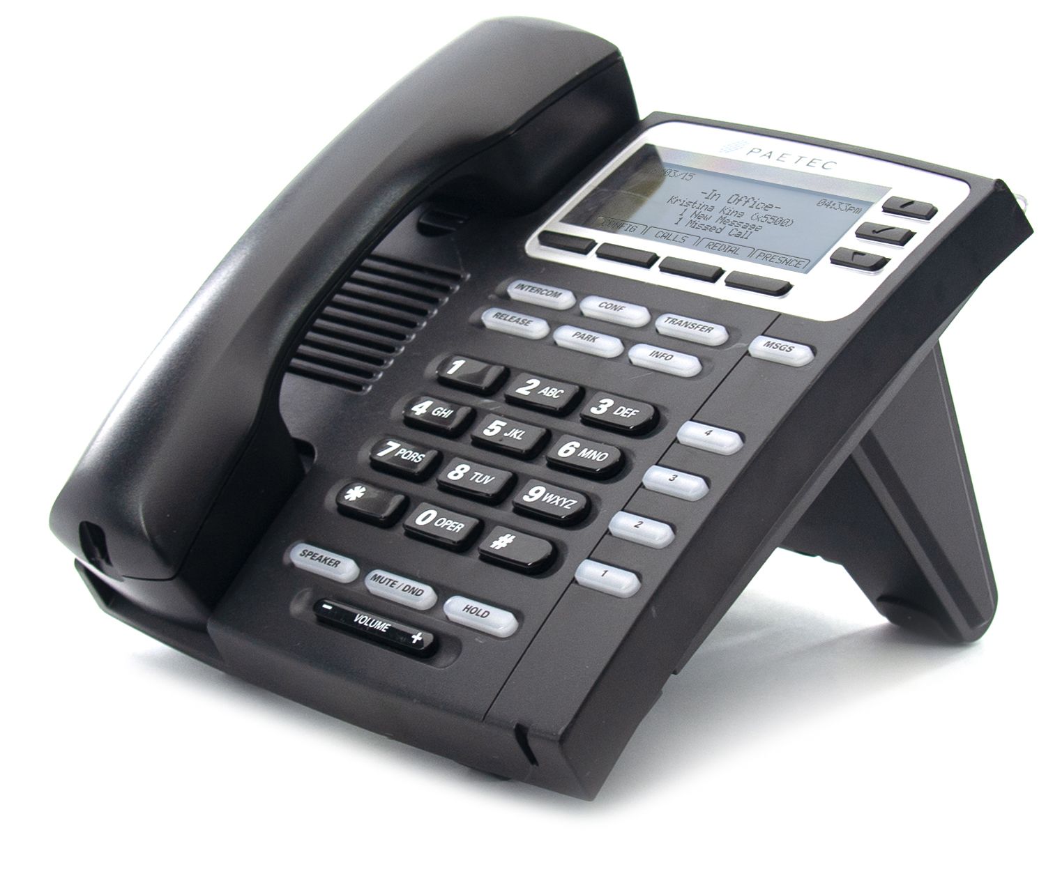 AllWorx Paetec 9204S-P Black IP Display Speakerphone - Grade B Refurbished -  refurbished available on PCLiquidations