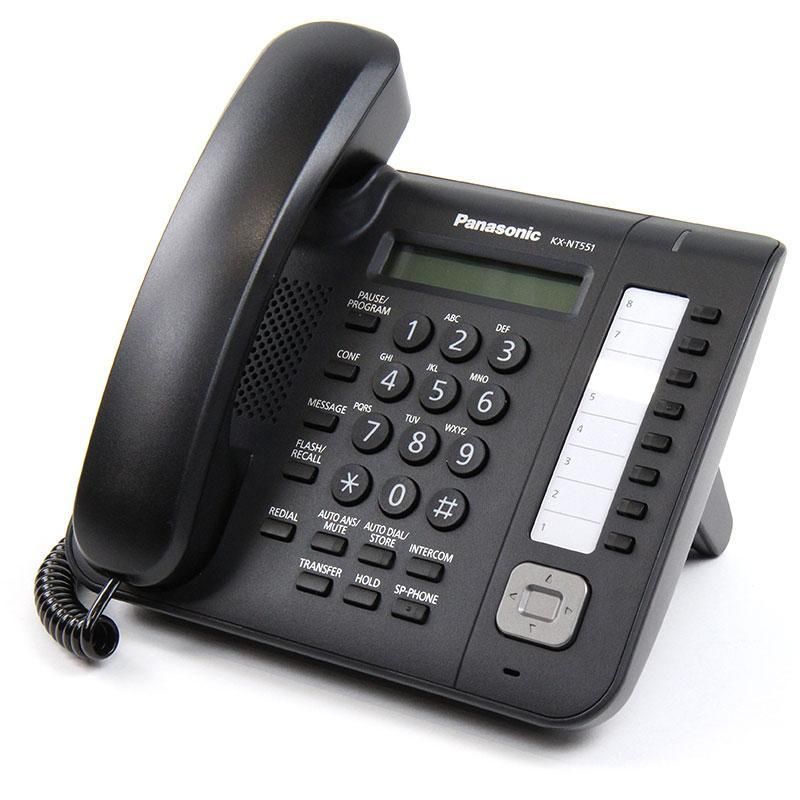 Panasonic KX-NT551 IP Display Speakerphone (Black) - Grade A Refurbished - Panasonic refurbished available on PCLiquidations