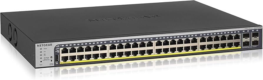 Netgear GS752TP 52-Port Gigabit PoE+ (380W) Rack Smart Switch (w/Optional Insight Remote/Cloud Management) Refurbished - Netgear refurbished available on PCLiquidations