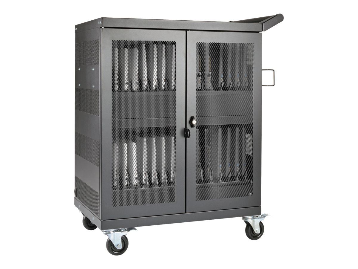Tripp Lite 32-Slot  Chromebook Laptop & Tablet Charging Cart Storage Station Refurbished - Tripp Lite refurbished available on PCLiquidations