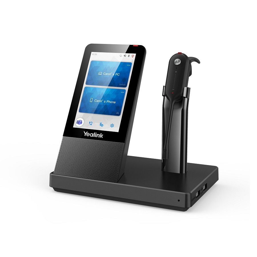 Yealink WH67 UC Convertible DECT Wireless Headset Workstation Refurbished - Yealink refurbished available on PCLiquidations