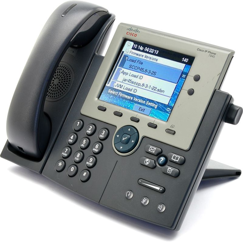 Cisco CP-7945G Charcoal IP Display Speakerphone - Grade B Refurbished - Cisco Systems Inc. refurbished available on PCLiquidations