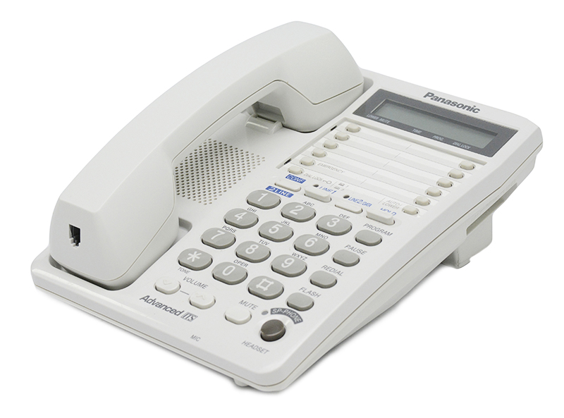 Panasonic KX-TS208W 2-Line Phone Refurbished - Panasonic refurbished available on PCLiquidations