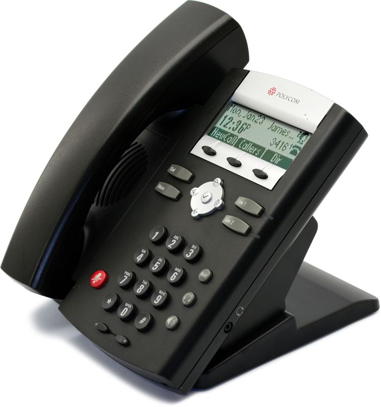 Polycom SoundPoint IP 321 PoE Display Phone (2200-12360-001) - Grade B Refurbished - Polycom refurbished available on PCLiquidations