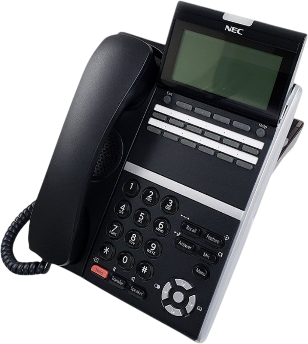 NEC DTZ-12D-3 DT400 12-Button Display Phone Black (650002) Refurbished - NEC (Nippon Electric Company) refurbished available on PCLiquidations