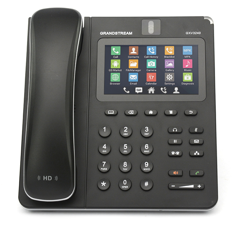 Grandstream GXV3240 6-Line Android PoE IP Video Phone - Grade B Refurbished - Grandstream refurbished available on PCLiquidations