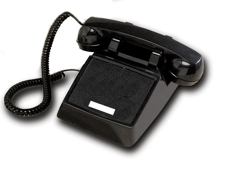 Cortelco 2500 Black Desk Phone w/ No Dial Pad - New Refurbished - Cortelco refurbished available on PCLiquidations