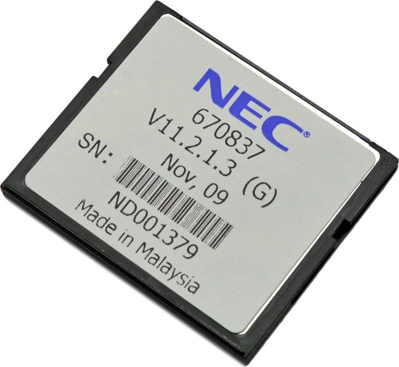 NEC Univerge UM8000 550 Hours Compact Flash Media Card (670837) - Refurbished Refurbished - NEC (Nippon Electric Company) refurbished available on PCLiquidations