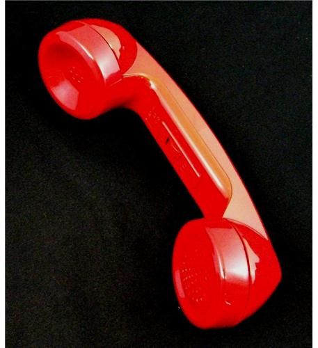 Cortelco 2500/2554 Handset w/Volume Control - Red New Refurbished - Cortelco refurbished available on PCLiquidations
