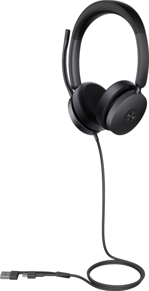 Yealink UH48 Dual UC Wired Headset - USB C/A Refurbished - Yealink refurbished available on PCLiquidations